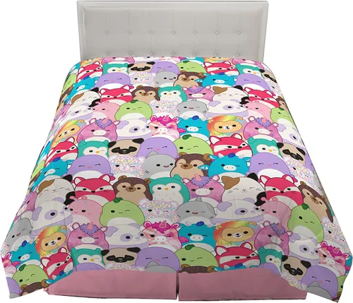 Vista 8 de Franco Collectibles Edredón reversible y súper suave de Batman de DC Comics, ropa de cama clásica de microfibra, tamaño reina