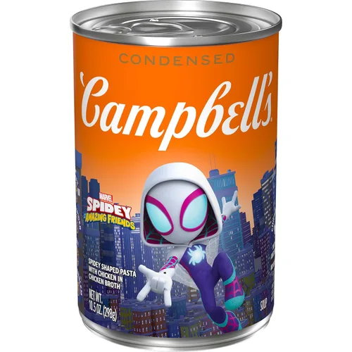 Vista 13 de Campbell's Sopa condensada para niños, pasta de Disney Princess Cool Shapes con pollo en caldo de pollo, lata de 10.5 onzas (paquete de 4)