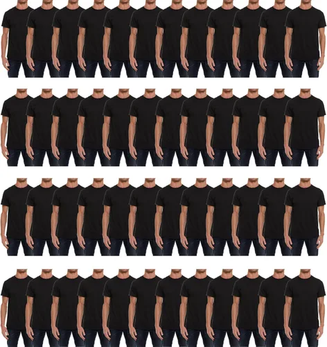 Vista 20 de SOCKS'NBULK Camisetas de manga corta con cuello redondo de algodón para Paquete de 12 variados.
