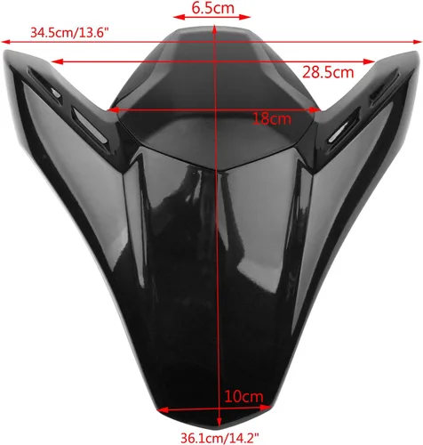 Vista 2 de Cubierta de carenado de asiento trasero ABS para KAWASAKI Z900, Z900 ABS 2017-2023 negro