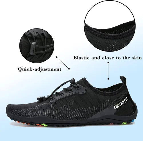 Vista 4 de Chaoslook Zapatos de agua para hombres y mujeres, deportes de secado rápido, zapatos acuáticos para natación, playa, descalzos, para senderismo