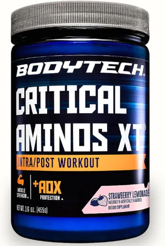 Vista 9 de BodyTech Critical Aminos XT - Aminoácidos en polvo con glutamina, citrulina y carnitina, aminoácidos esenciales para antes del entrenamiento