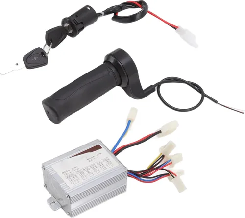 Vista 3 de deportes scooter motores 36 V 500 W cepillo motor controlador de velocidad con acelerador agarre cerradura de puerta eléctrica para scooter