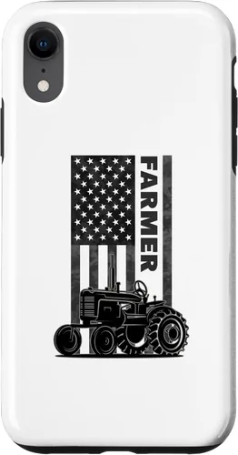 Vista 9 de Funda para iPhone 11 Pro Max para tractores agrícolas patrióticos de Estados Unidos con bandera estadounidense