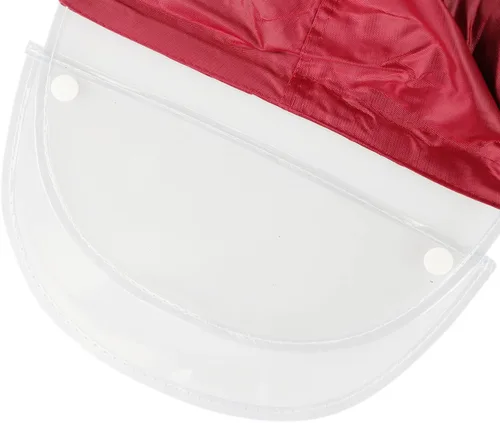 Vista 6 de haozaikeji Impermeable para motocicleta para dos, impermeable, con capucha, capa de lluvia, movilidad, scooter, poncho de lluvia al aire libre Azul