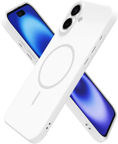 Vista 218 de Oakxco Funda de Silicona Mag Safe para iPhone 12 Pro Max, Funda Magnética Delgada y Fina Compatible con Carga Inalámbrica MagSafe, Bonita Funda
