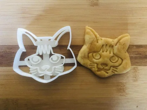 Vista 8 de Cortador de galletas de gato abisinio, 3 pulgadas, forma de cara