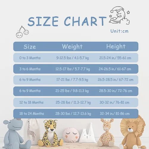 Vista 7 de Jimonda Pijama sin pies de bambú,Mameluco unisex de una pieza para bebé,Cierre de cremallera de 2 vías