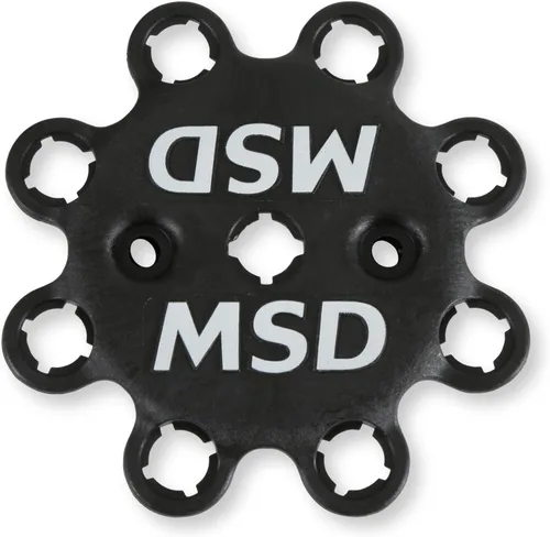 Vista 5 de MSD 84333 Negro, Tapa de distribuidor V8 con terminales HEI y retenedor de cable de bujía