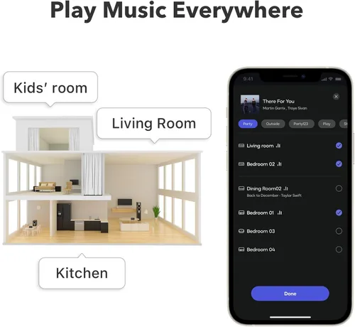 Vista 8 de WiiM Pro AirPlay 2 Receptor, Google Cast Audio, Transmisor Multisala WiFi, Compatible con Alexa, Siri y Google Assistant, Transmite Audio de Alta