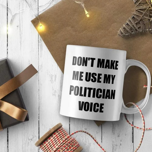 Vista 5 de Taza de político, regalo divertido para legislador, senador, idea de presente, congresista, estadista, pol, compañero de trabajo, cita diciendo