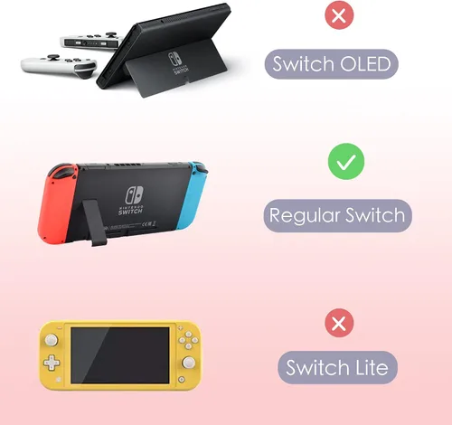 Vista 2 de Starry Forest Lindas fundas protectoras para Nintendo Switch con fundas joycon Stick, color rosa, funda femenina Kawaii para Switch, Strawberry