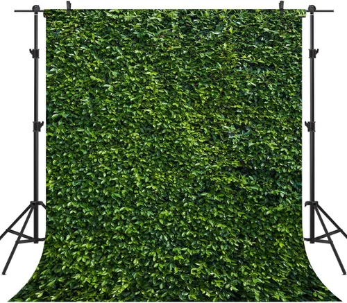 Vista 9 de Fondo de fotografía de hojas verdes, telón de fondo de hierba, pared, vegetación, safari, decoración de fiesta, sesión de fotos, recién nacido, baby