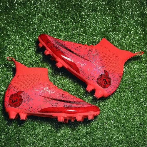 Vista 3 de Zapatos de fútbol para hombre, transpirables, para atletismo, para exteriores, firmes, para entrenamiento de césped