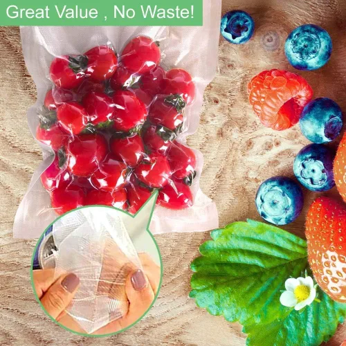 Vista 5 de O2frepak Bolsas selladoras al vacío para alimentos, sin BPA y prevención de pinchazos, sellado al vacío, bolsas selladoras de alimentos, ideales