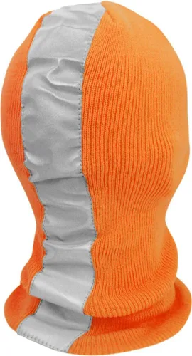 Vista 16 de Pasamontañas reflectante de seguridad con gorro de cremallera ajustable