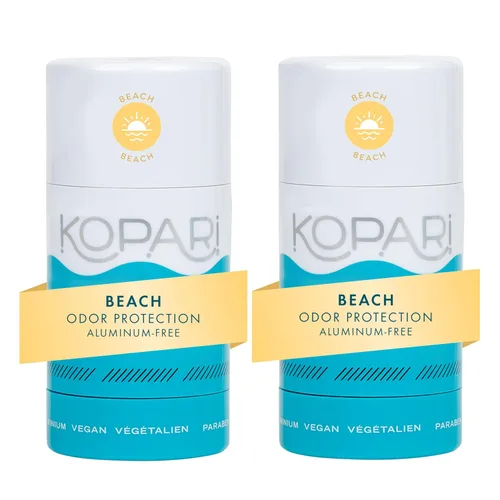 Vista 10 de Kopari Desodorante de coco sin aluminio, no tóxico y limpio a base de plantas, sin aluminio, parabenos o bicarbonato de sodio, protección de larga