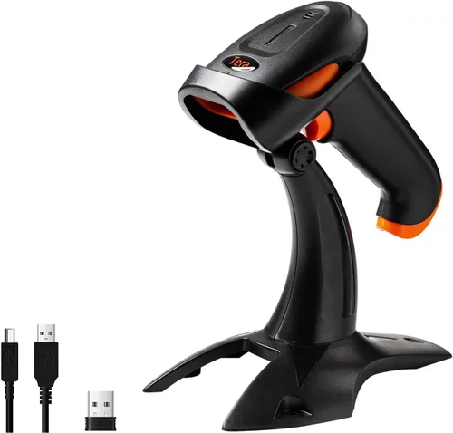 Vista 7 de Tera Pro Wireless 2D QR Barcode Scanner 3 en 1 Bluetooth y 2.4GHz inalámbrico y conexión con cable USB Conectar teléfono inteligente Tablet PC