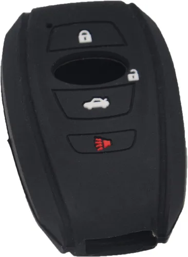 Vista 3 de LemSa Funda protectora de silicona con 4 botones para Subaru 2016-2018 Forester 2017-2018 Outback 2015 2016 2018 XV Crosstrek 2017 Impreza 2014-2017