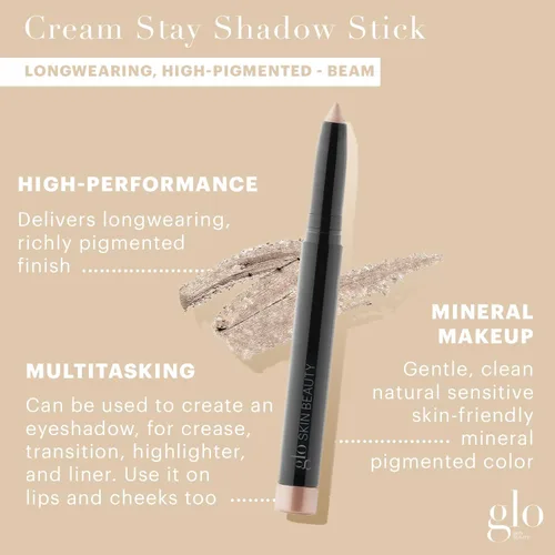 Vista 2 de Glo Skin Beauty Lápiz de sombra cremosa duradera 12-hour wear, multi-use as liner or blush, mineral formula, beginner-friendly, buildable