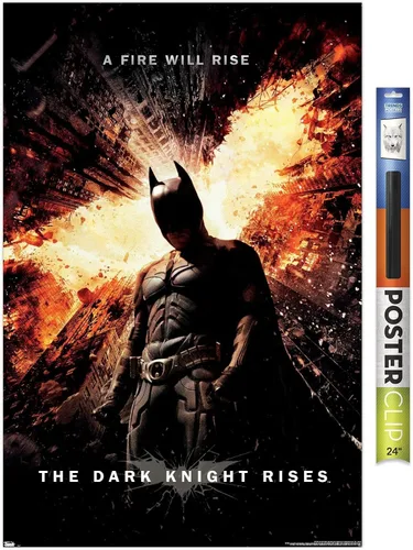 Vista 13 de DC Comics Movie The Dark Knight Rises - Póster de pared de una hoja, 34 pulgadas de largo x 22.4 pulgadas de ancho, versión premium sin marco