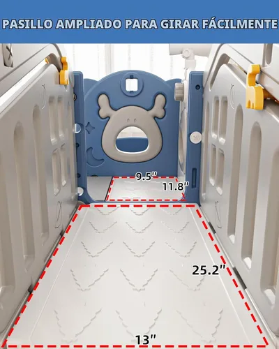 Vista 5 de XJD Sandalias para niños pequeños 10 en 1 (azul, L)