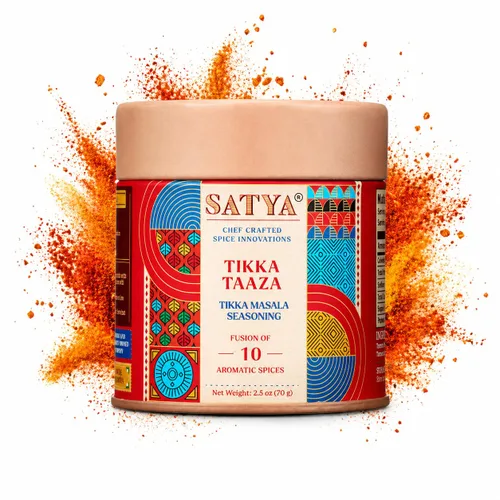 Vista 8 de Satya Chaat Masala - Condimento de 2.5 onzas, auténtico polvo de chaat indio picante, vegano, bajo en sodio, sin gluten ni tintes, condimento