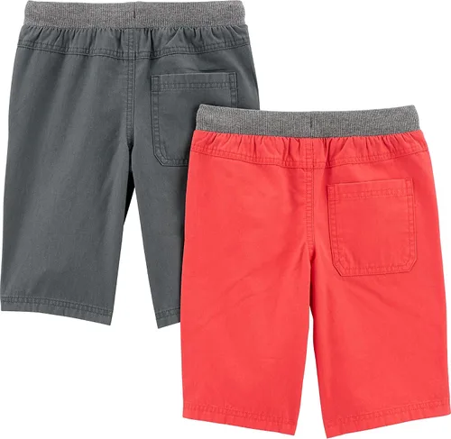 Vista 2 de Simple Joys by Carter's Pantalones cortos para niños, paquete de 2