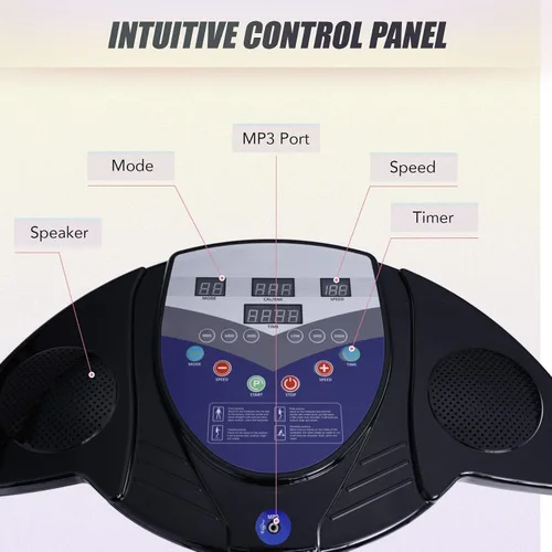 Vista 13 de Plataforma vibratoria de cuerpo entero Pinty 2000 W con reproductor de mp3 (Negro).