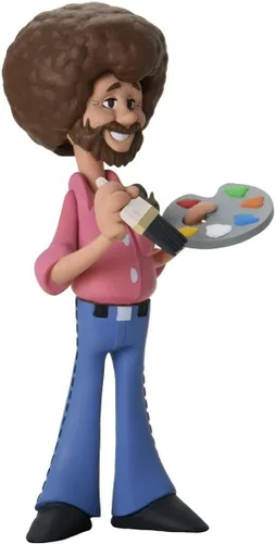 Vista 6 de NECA Bob Ross - Figura de acción a escala de 6 pulgadas - Toony Classics Bob Ross con Peapod