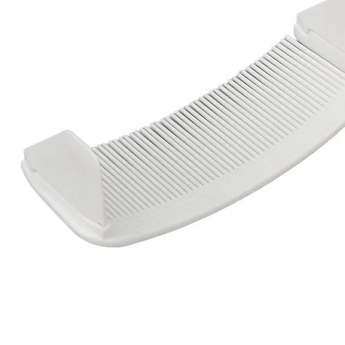 Vista 8 de Peine de peluquero Clipper, S en forma de longitud de corte diferente curva Clipper Peine Top plano para salón (blanco)