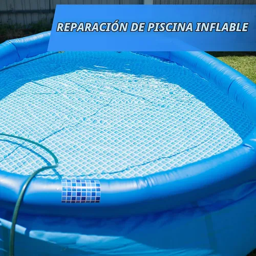 Vista 8 de Nuanchu - Parche de vinilo autoadhesivo para revestimiento de piscina, a cuadros, 12 x 40 pulgadas Waterproof PVC Sheet, Pool Patch Repair for
