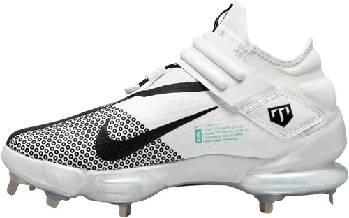 Vista 2 de Nike Force Zoom Trucha 7 tacos de metal blancos Plata talla 10