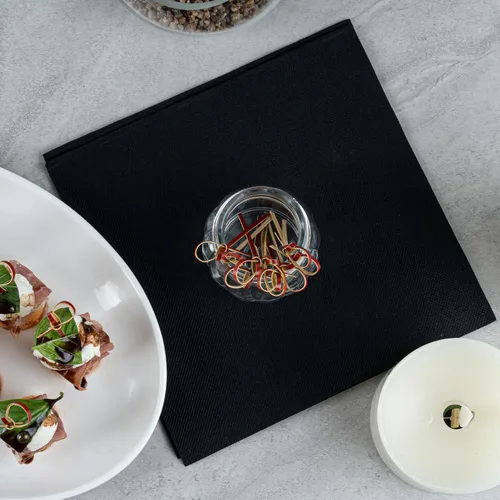 Vista 15 de Púas de aperitivos de 4 pulgadas, 1000 púas de nudo anudado, nudo en bucle, para alimentos o bebidas, brochetas de cóctel de bambú marrón, extremo