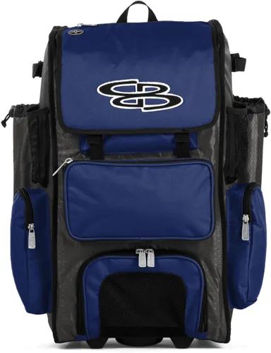 Vista 83 de Boombah Rolling Superpack - Bolsa para equipo de béisbol/sóftbol, varios colores, mango telescópico y capacidad para 4 murciélagos, versión