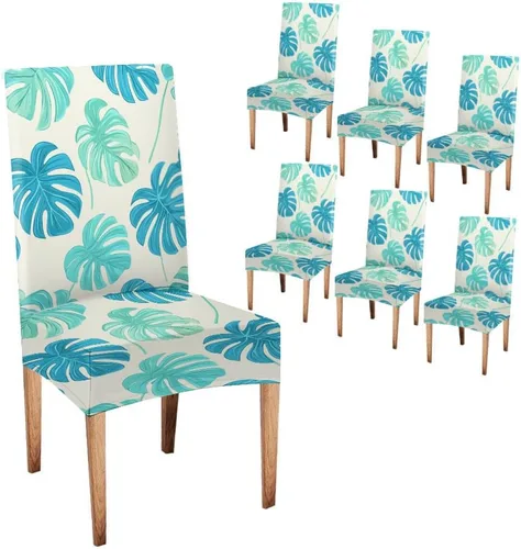 Vista 13 de CAPSCEOLL Fundas para sillas Parsons de elastano, súper ajuste, extraíbles y lavables, para sillas de cocina, fundas protectoras para comedor