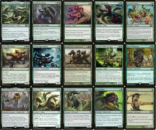 Vista 2 de Hydra Commander Deck – Mono Green – EDH – 100 cartas – Custom Magic The Gathering Deck – Muy fuerte