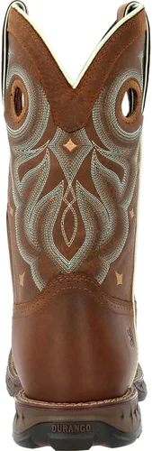 Vista 4 de Durango Maverick Botas de trabajo impermeables para mujer, Bronceado (Rugged Tan)