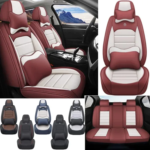 Vista 12 de Funda de asiento de cuero para Mazda CX-3 2016-2021, accesorios interiores, fundas de asiento, cojín protector de vehículo, compatible con bolsa