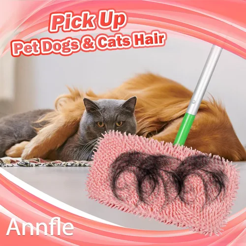 Vista 6 de Paquete de 6 almohadillas de microfibra reutilizables para trapeador Rosa 6 Pack