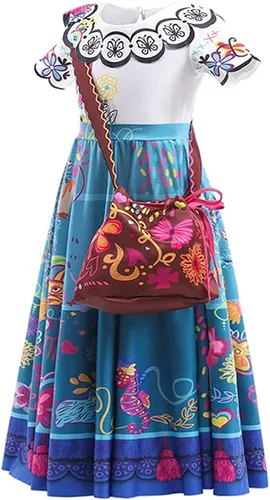 Vista 2 de Disfraz de Isabela de Encanto Mirabel para niñas, disfraz de princesa para niños pequeños, disfraz de Halloween