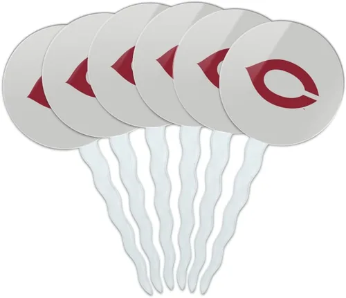 Vista 13 de Abilene Christian - Juego de 6 palillos para cupcakes con logotipo secundario