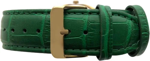 Vista 2 de Peugeot - Reloj de pulsera con bisel de cristal y correa de piel a juego