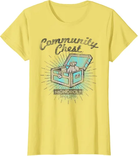 Vista 21 de Monopoly Camiseta Community Chest, gris, S Gris Oscuro