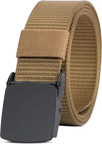 Vista 10 de SUOSDEY Cinturones de nylon para hombres Cinturón táctico militar de la web hebilla de metal resistente 1.5 pulgadas