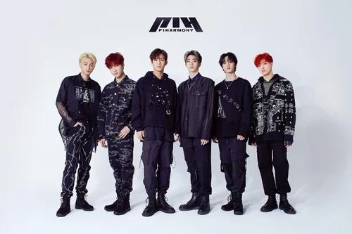 Vista 5 de FNC ENT P1Harmony Disharmony Destaca el primer mini álbum CD+1p póster plegable en el paquete+88p folleto+1p foto de pie + 1p etiqueta