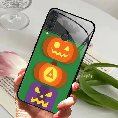 Vista 6 de DINGK Funda compatible con Huawei P30 Lite de vidrio templado transparente + funda de TPU antiarañazos a prueba de golpes, carcasa protectora