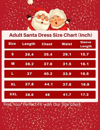 Vista 5 de Kofero Disfraz de Sra. Claus para mujer, disfraz de Papá Noel para adultos, talla grande, 5 piezas, traje de cosplay rojo, fiesta de Navidad