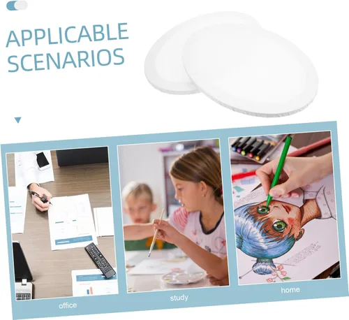 Vista 7 de 2 tableros ovalados de lona para pintar de algodón imprimado panel de lienzo ácido tableros de artista para profesionales, pintores de pasatiempos