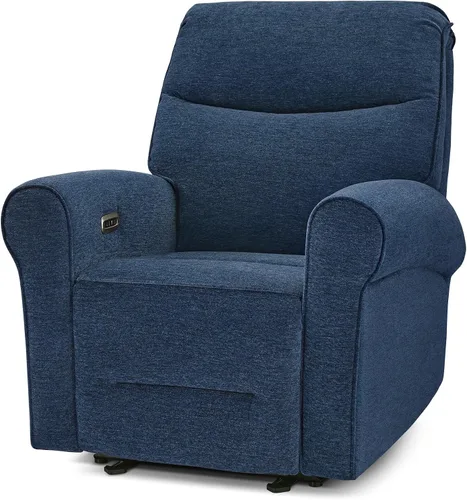 Vista 17 de MCombo Silla Reclinable Eléctrica Compacta que se Pega a la Pared para Espacios Pequeños, Puertos USB-A/C Duales, Sillón Reclinable de Brazos Curvos